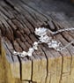 Silver moonstone necklace inspired by lichen - Image 4