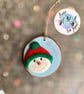 Handmade personalised Snowman Christmas Decoration - Image 10