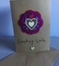 Hand Embroidered Heart Card  - Image 4