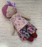 Handmade 11” rag doll