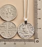 Fox Engraved Sterling Silver Coin Necklace - Image 4