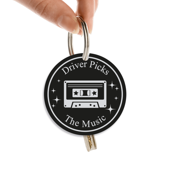 Drive Picks The Music Car Keys Funny Keyring, Vintage Vibes, Unique Gift Idea 