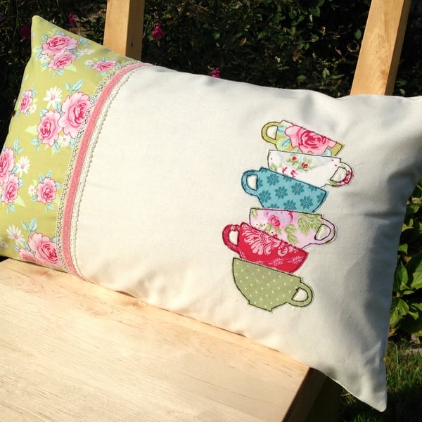 Tea Cups Cushion