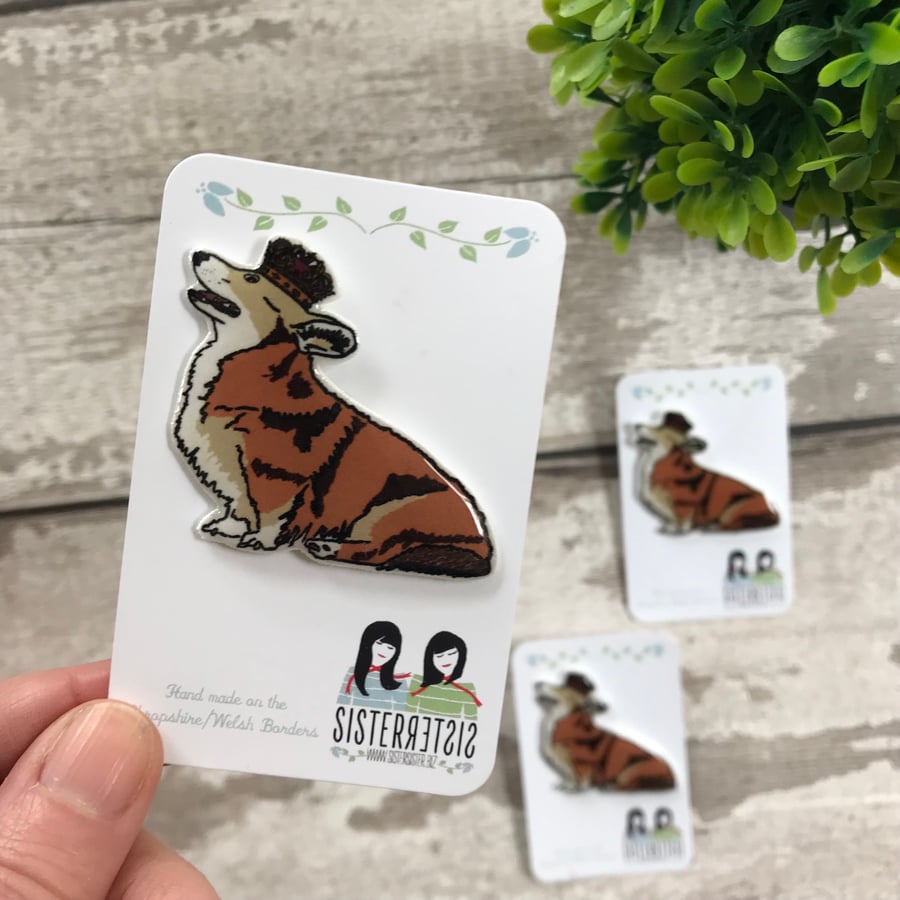 Corgi brooch cheap
