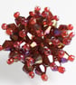 Beautiful Red Crystal Bead Brooch - UK Free Post - Image 1