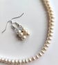 Classic Cream AA Grade Genuine Freshwater Pearl Necklace & Earrings Gift Set - Image 2