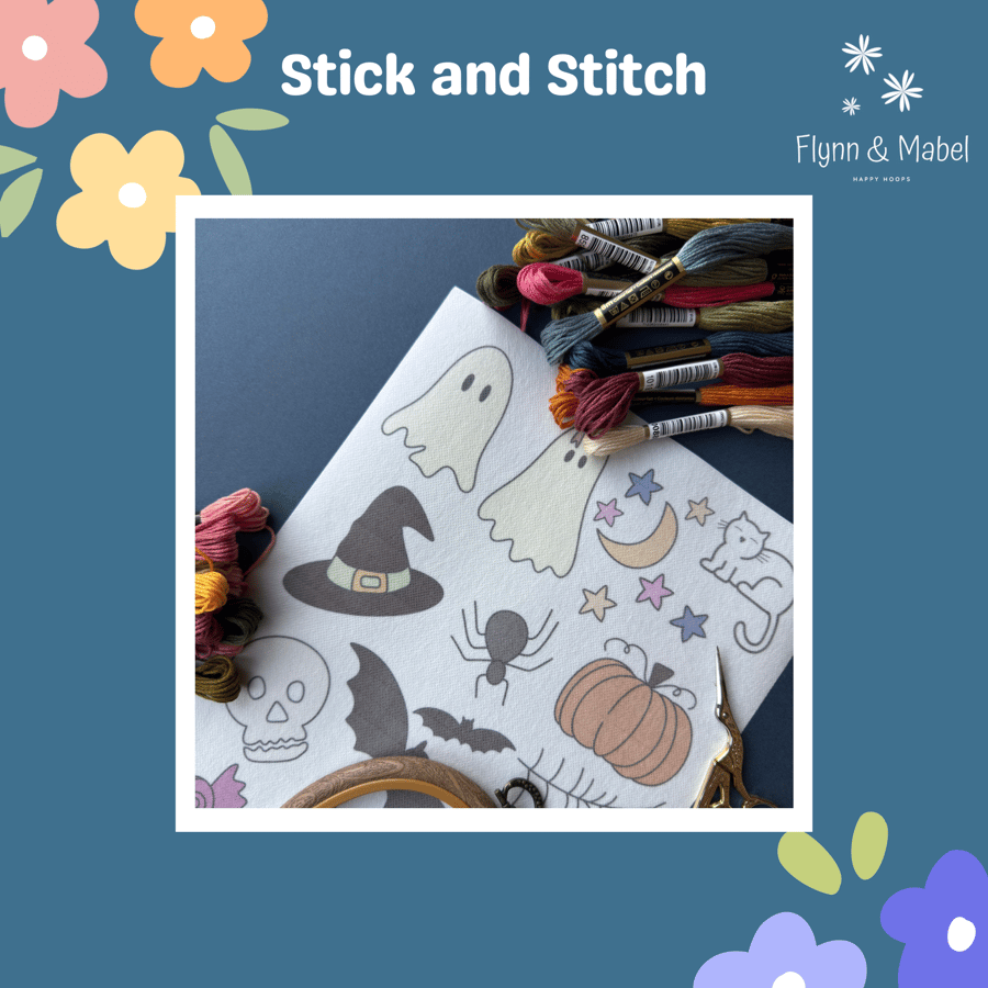 Stick and Stitch Halloween Embroidery Designs 