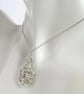 Sterling Silver Chainmaille Medallion Pendant Necklace - Image 3