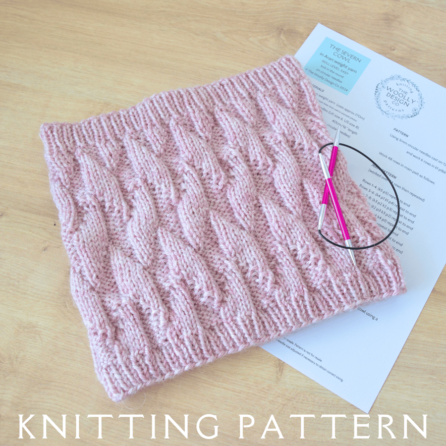 Cowl Knitting Pattern The Severn Cowl PDF PATTE... - Folksy
