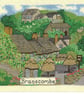 Branscombe in Cornwall cross stitch chart - Image 1