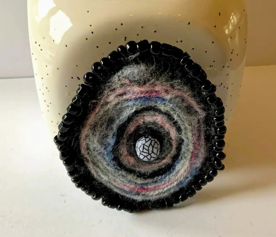 Merino Wool Felted Brooch