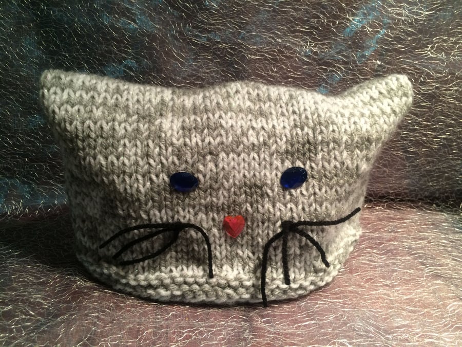 Knitted Cat Hat