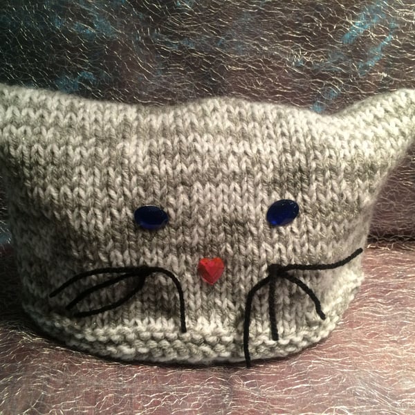 Knitted Cat Hat