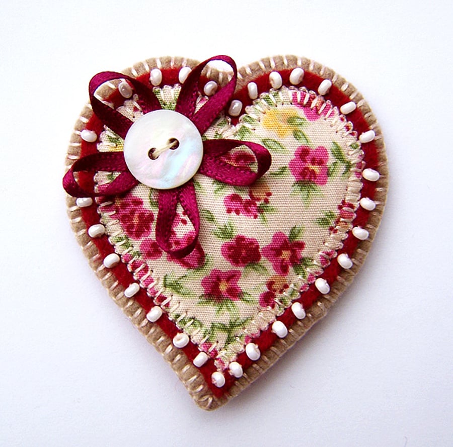 Heart Brooch