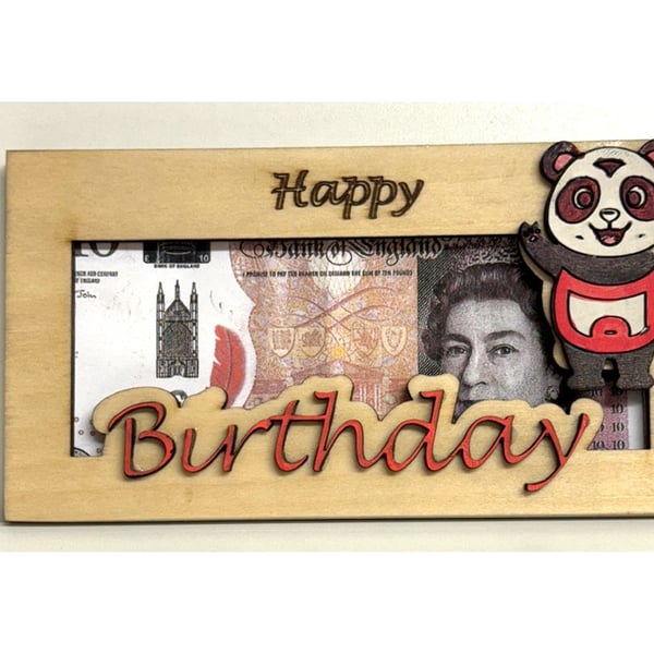 Handmade Birch plywood Money gift holder