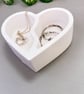 White Heart Twin Compartment Trinket Dish - Image 5