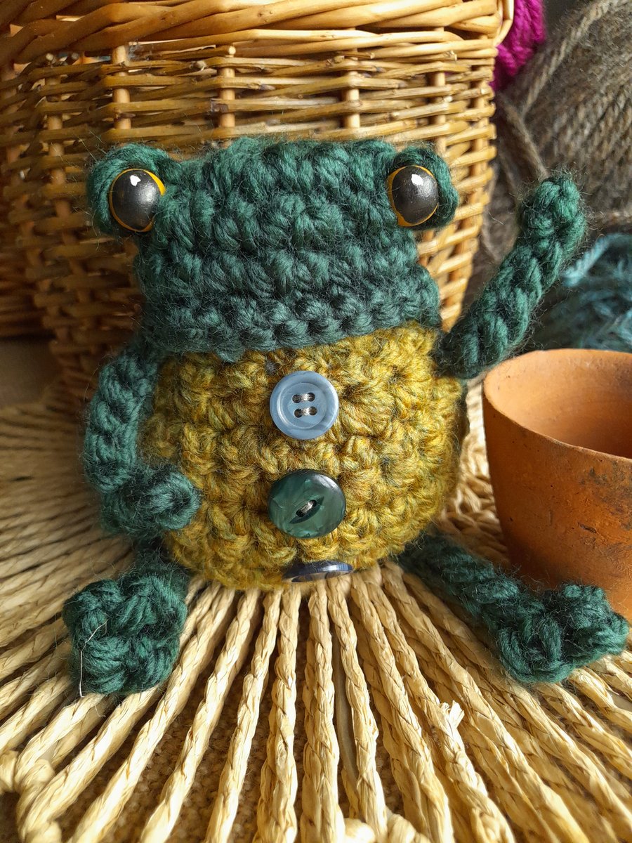 Handcrafted Crochet Frog