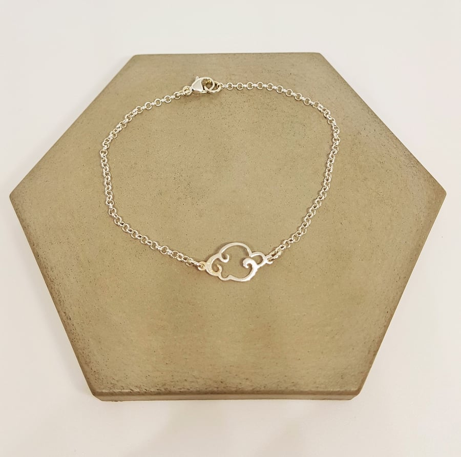 Sterling Silver Cloud Bracelet