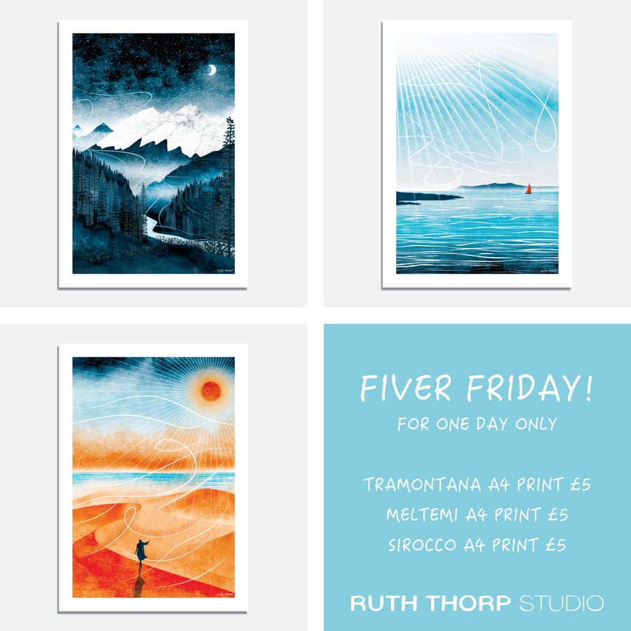Fiver Friday Deal: Wild Winds A4 Prints