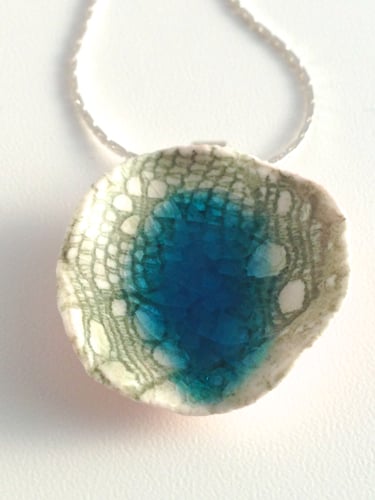 Blue Lagoon Ceramic Necklace