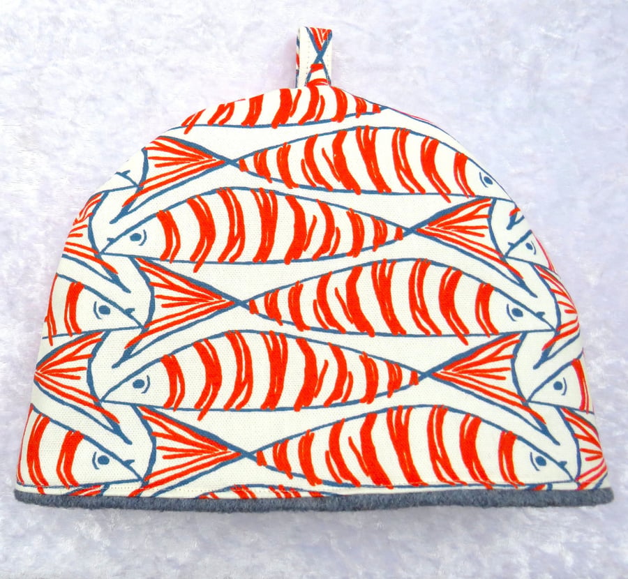   Tea cosy, size small, to fit a two cup teapot, nautical