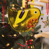 Fused Glass Yellow Bird