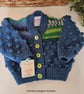 Bobble Design 90% minimum Merino Wool Baby Cardigan 3-9 months size - Image 4