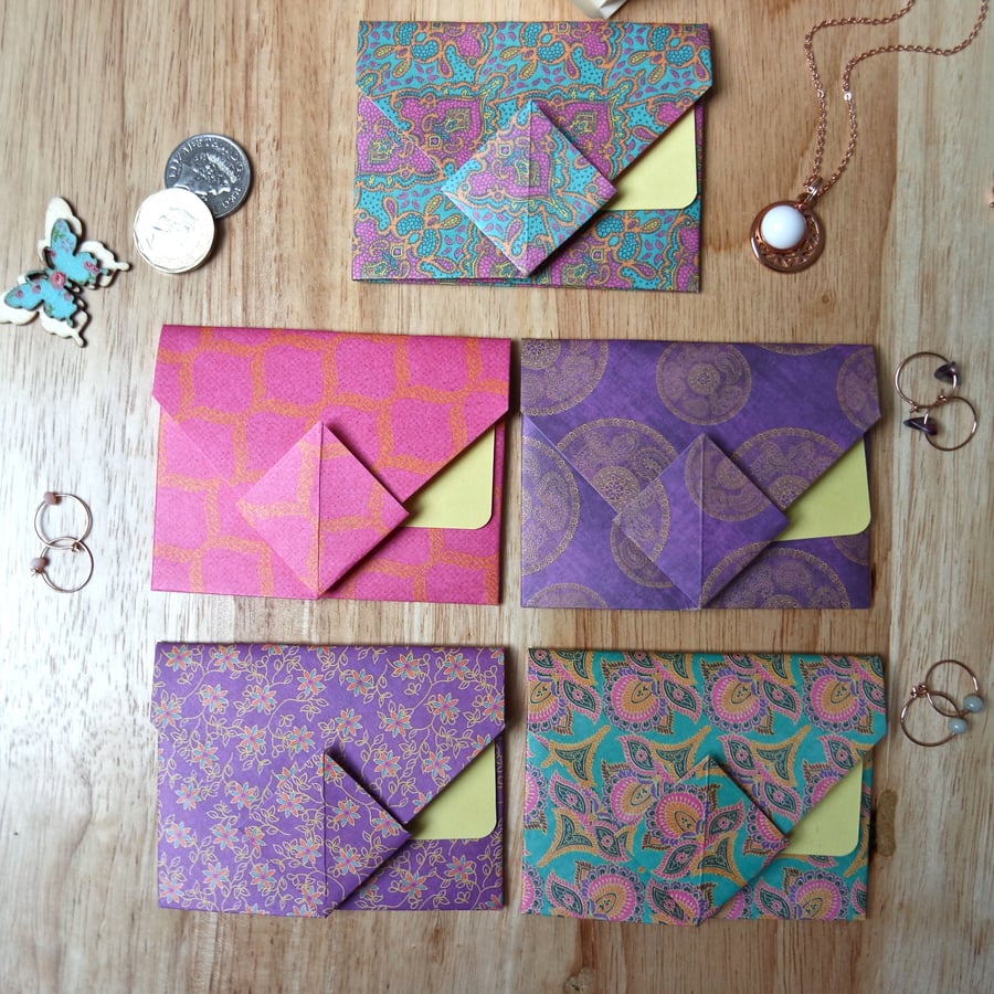 Origami Envelope Set 5 - Oriental Flowers