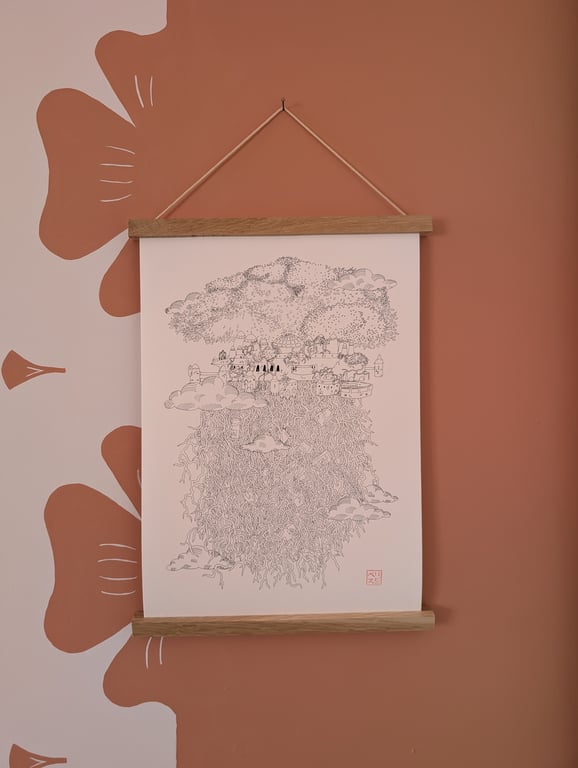 Castle in the Sky A3 Print