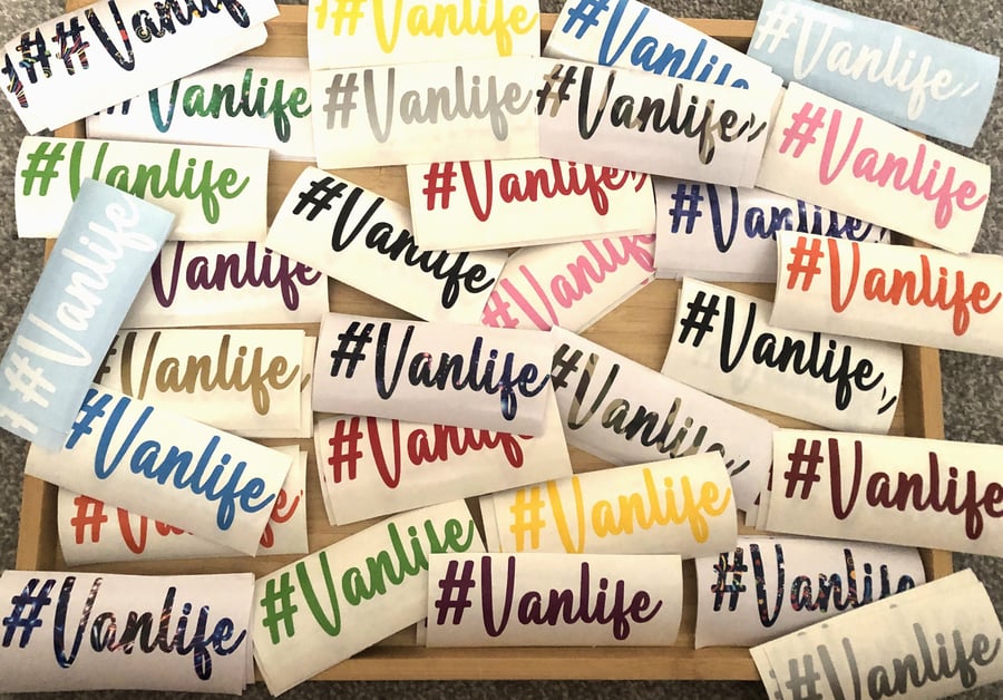 Vanlife decal (Hashtag)