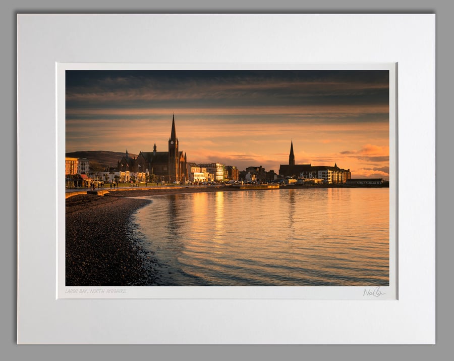 Largs Bay North Ayrshire Scotland - A3 (50x40cm) Unframed Print