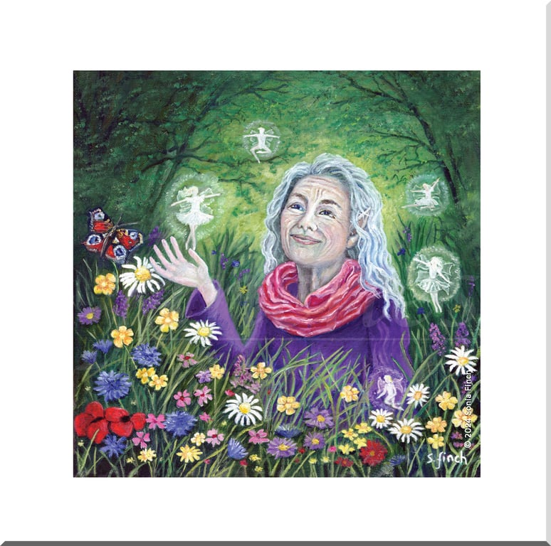 Summer Flower Fairies - Greeting Card
