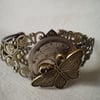 Steampunk Butterfly Bracelet/Cuff