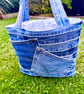 Denim waistband tote bag - Image 2