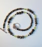 Peridot, Larvikite & Spinel Necklace, Anniversary, August Birthday, Gift For Leo - Image 3