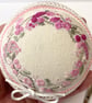 Pincushion, hand embroidered cupcake style pin cushion in pinks by Bearlescent  - Image 6