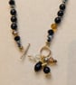 Black Obsidian & Crystal beaded Necklace. - Image 4