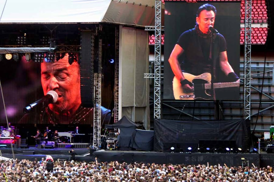 Bruce Springsteen Live At Wembley Stadium Photograph Print