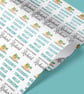 Personalised Retirement wrapping paper