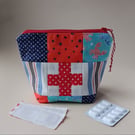 First Aid Patchwork Zipped Pouch
