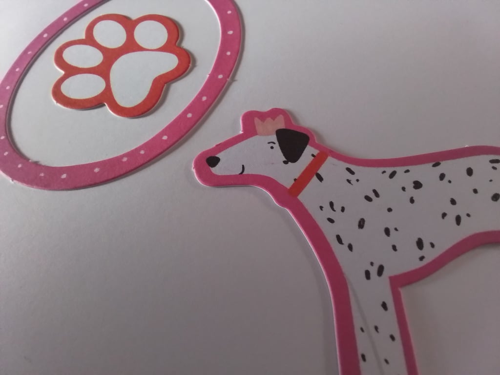 An any occasion card. Dog. Paw. Ref 312