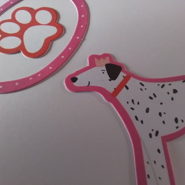 An any occasion card. Dog. Paw. Ref 312