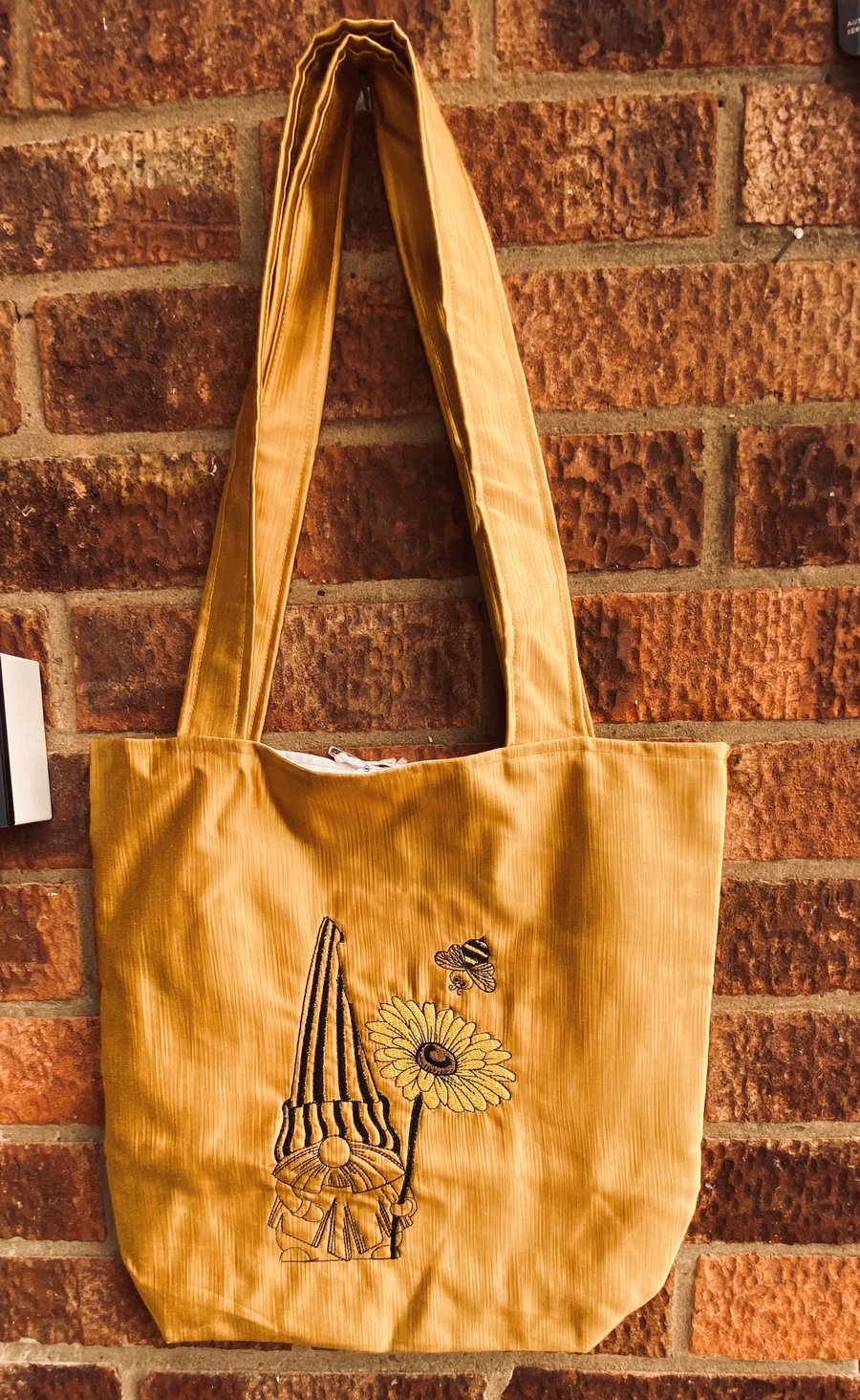 Gnome Flower & Bee Tote Shopping bag