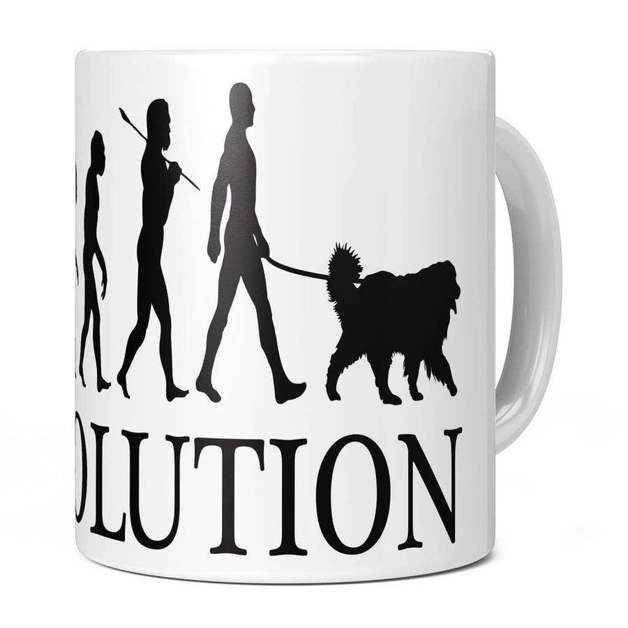 Tibetan Mastiff Evolution 11oz Coffee Mug Cup - Perfect Birthday Gift for Him or