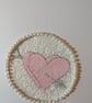 Romantic heart embroidered card - Image 3