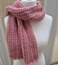 Hand knitted scarf 