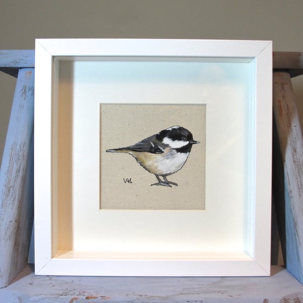 Coal tit Painting -  Mounted