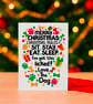 Sit, Stay, Eat, Sleep – Funny Dog Christmas Card For Dog Mum, Dad