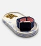 Blue and White Marbled Oval Jewellery Tray, Decorative Catchall Dish - Image 4