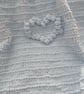 Bobble Heart Pram Buggy Blanket